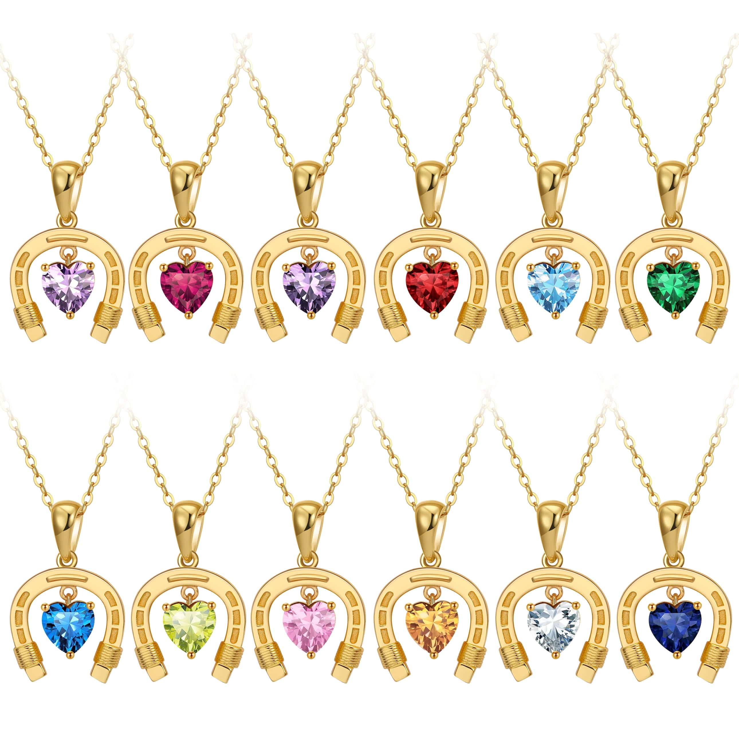 Saints and Saviors Lucky and Loved Birthstone Necklaces - 12 options