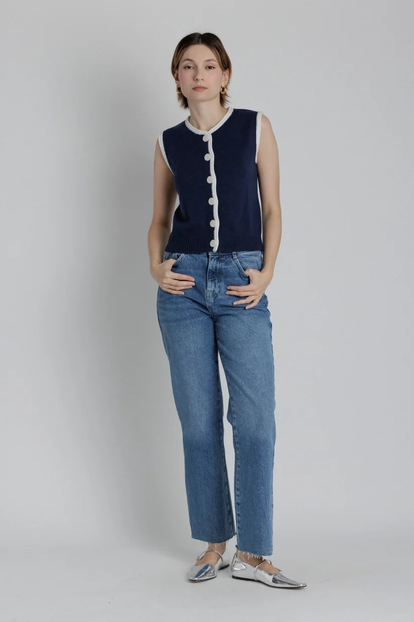Aureum | Clara Knit Button Front Top | Sweetest Stitch Boutique RVA