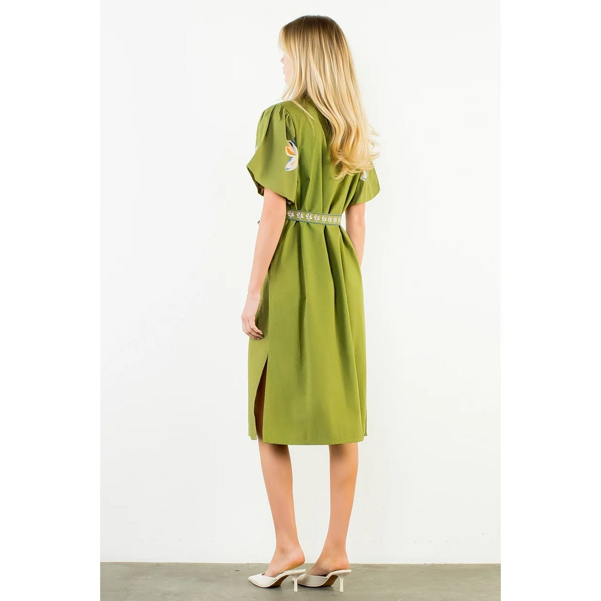 THML | Celine Floral Mid Dress | Sweetest Stitch Boutique Richmond VA