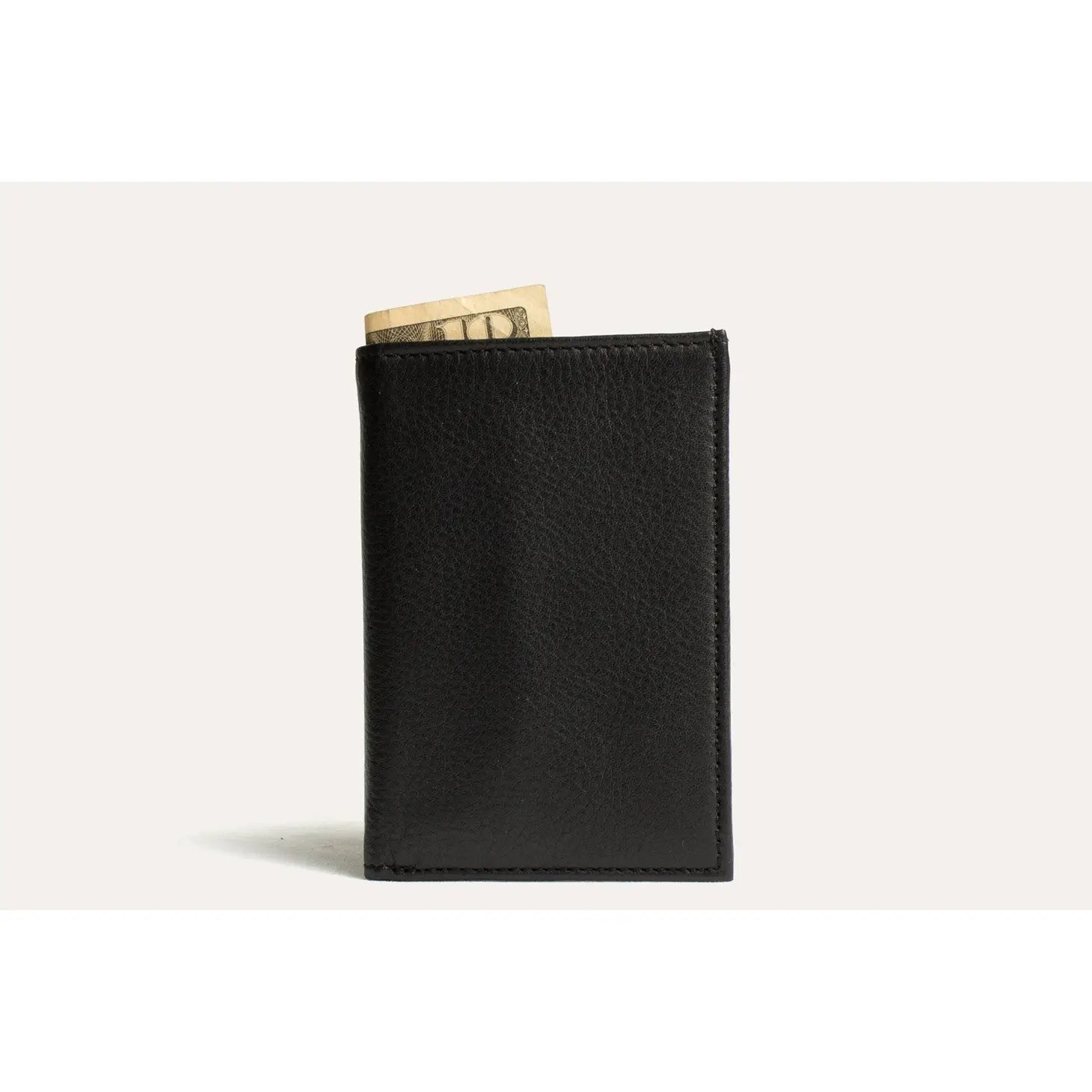 Kiko Leather Black Trifold Wallet #125