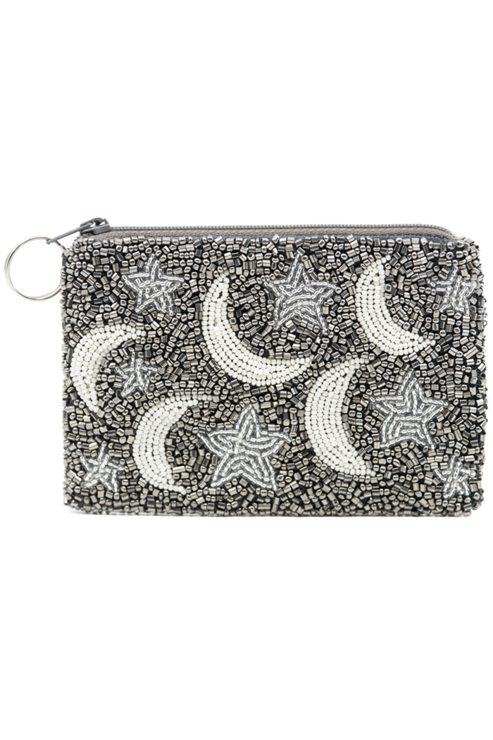 Silver Stars and White Moons on Pewter Main