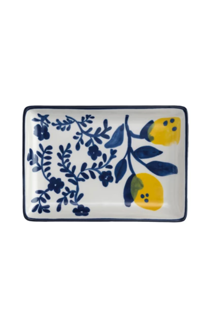 2 LEMONS /NAVY FLORAL Main