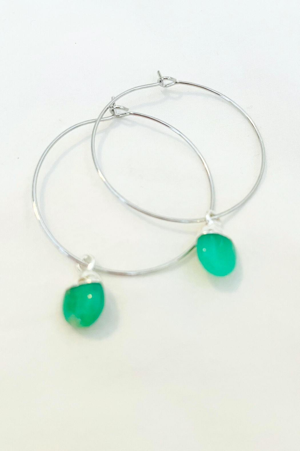 Chrysoprase/White Gold-filled Main