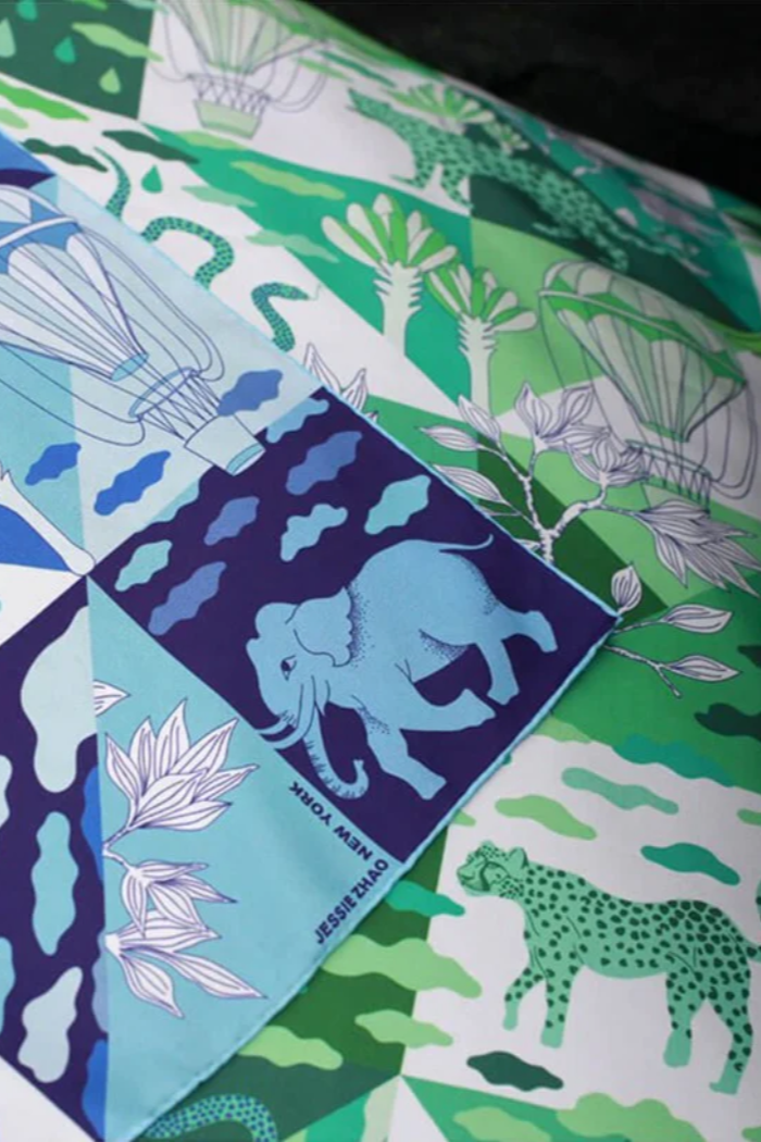 Rainforest Imagination-Blue/Green