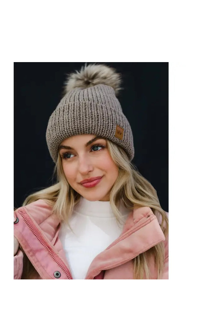 Mocha cable knit Main