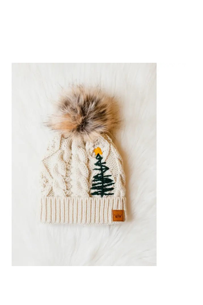 Beige Embroided Tree