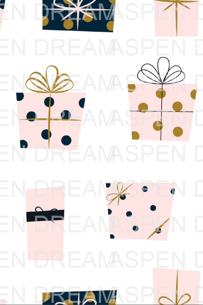 Pink christmas boxes