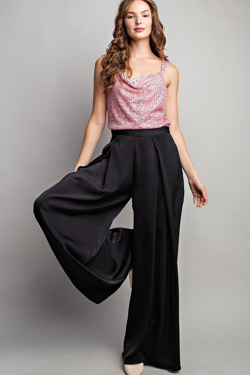 Satin Pleated Pants – Shoptiques