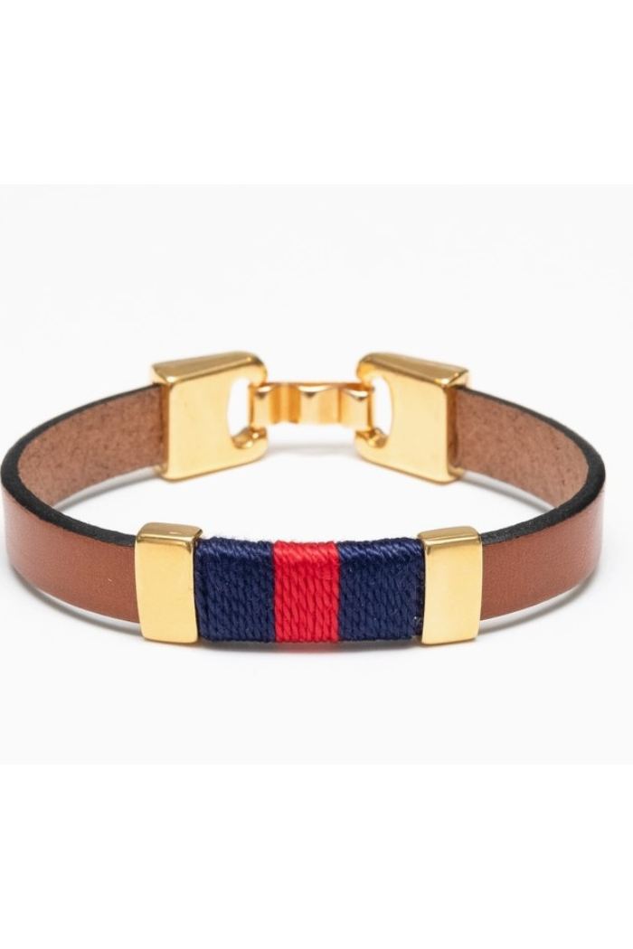 Mahogany/Navy/Red/Gold Main