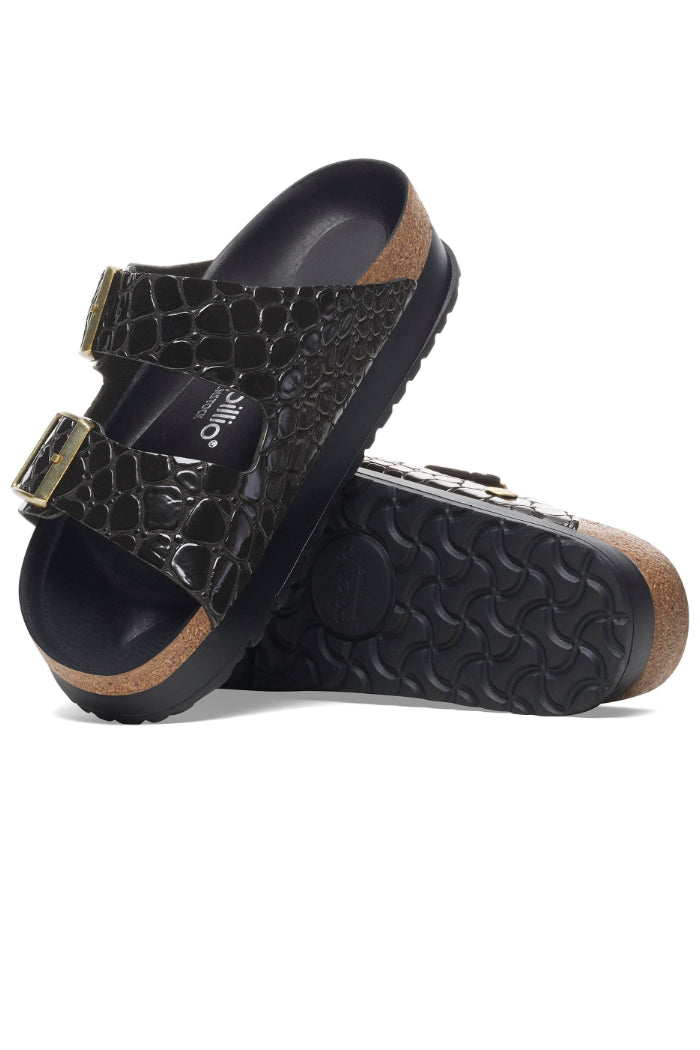 Embossed Black Croc