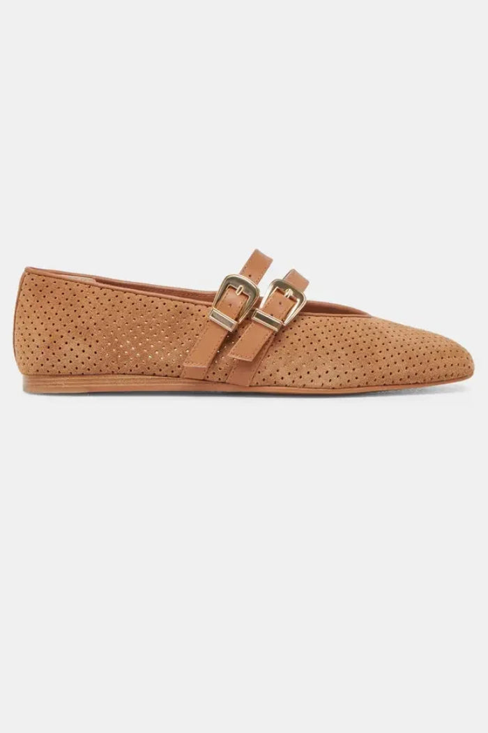 Pecan Perforated Suede Main