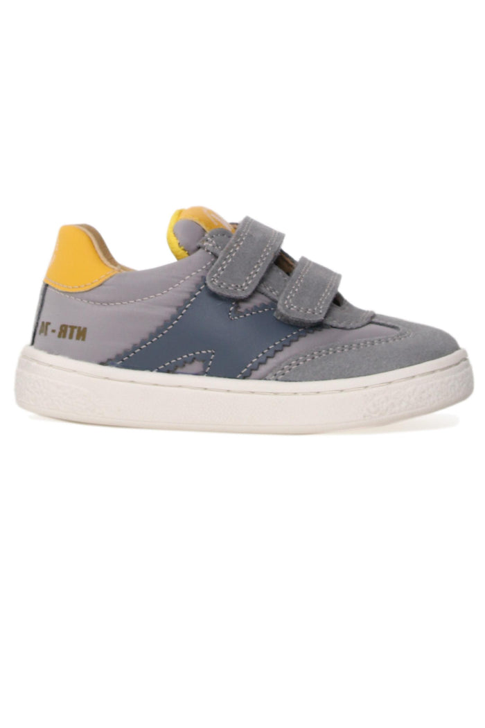 SUEDE/NYLON GREY-CELESTE-YELLOW