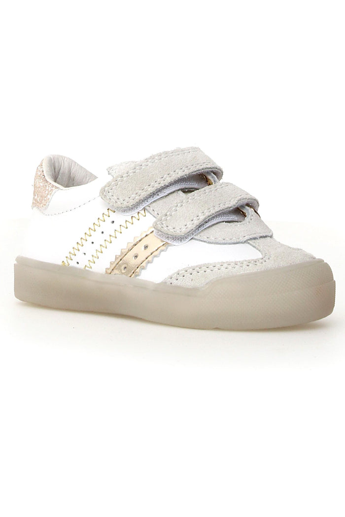 CALF/SUEDE WHITE-PLATINUM