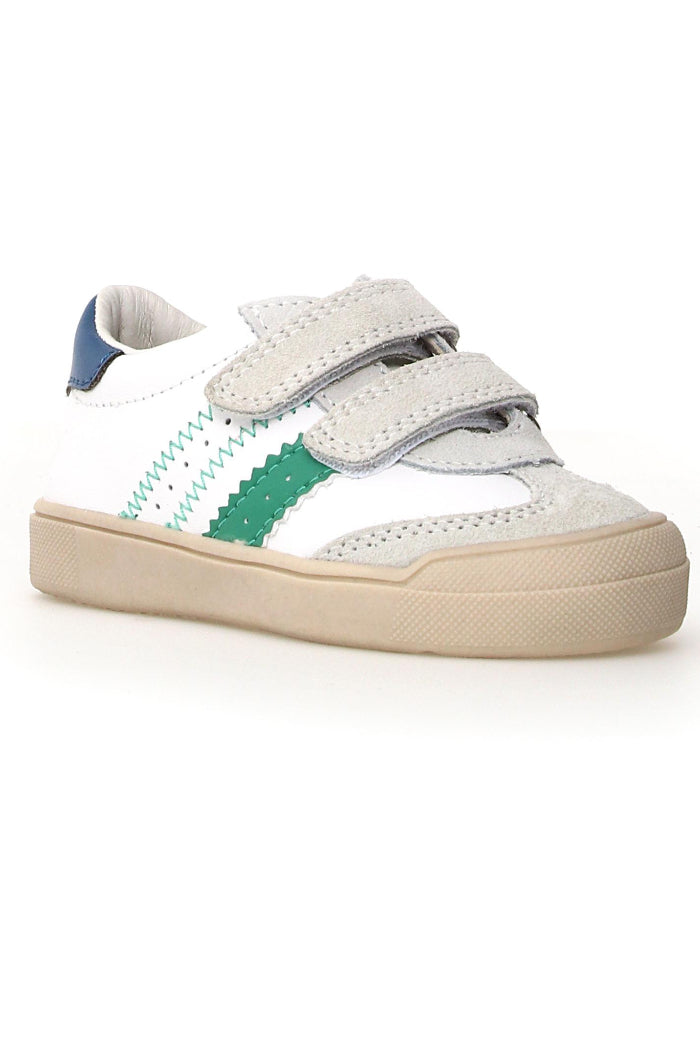 CALF/SUEDE WHITE-GREEN-AZURE Main