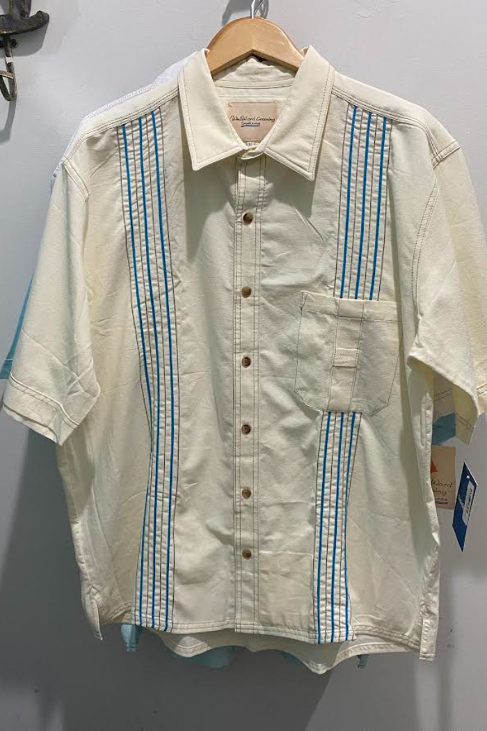 Butter W/ Navy Stripe Main