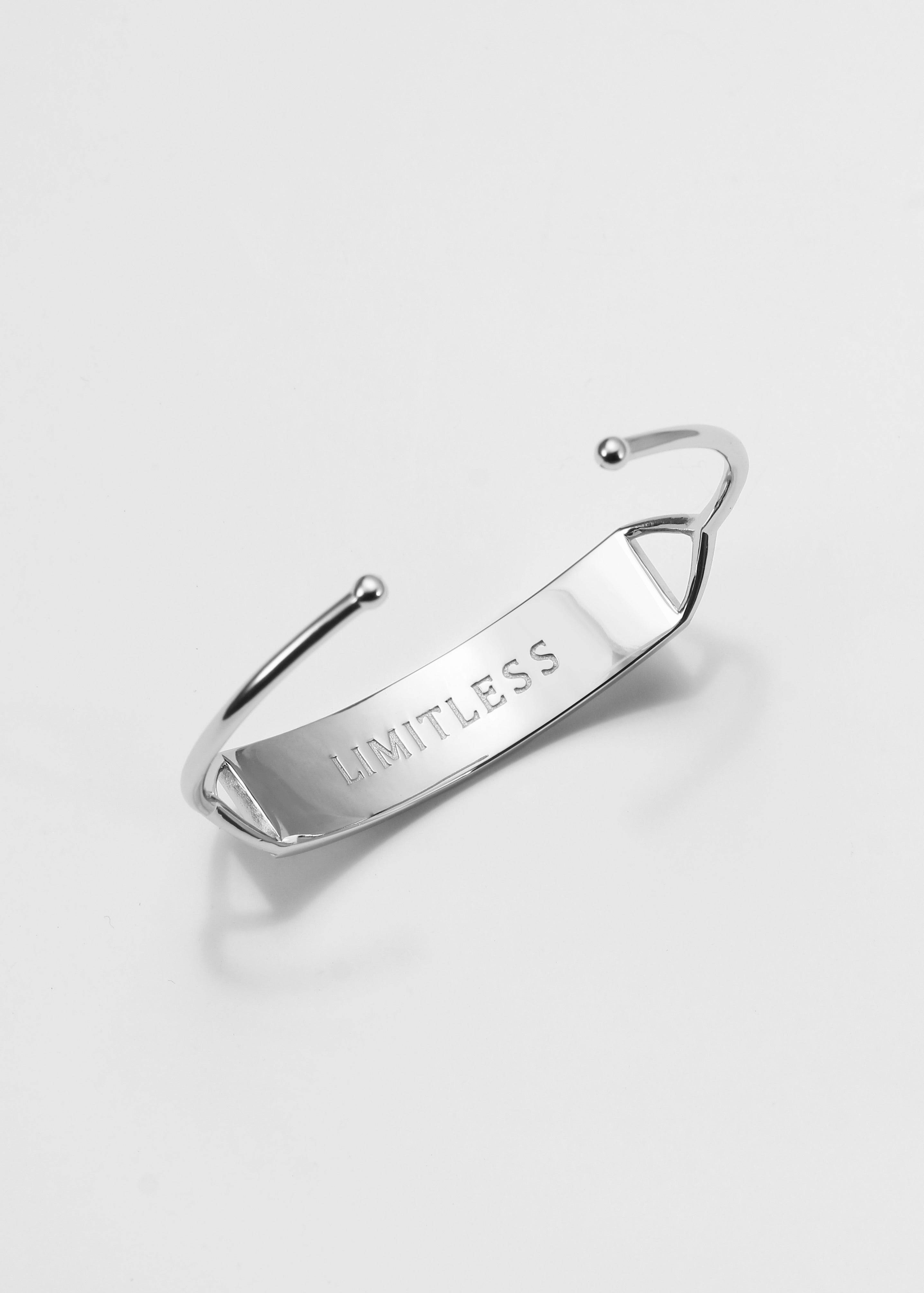 Touchstone Limitless Cuff Silver "Limitless" engraved in plain text on reverse