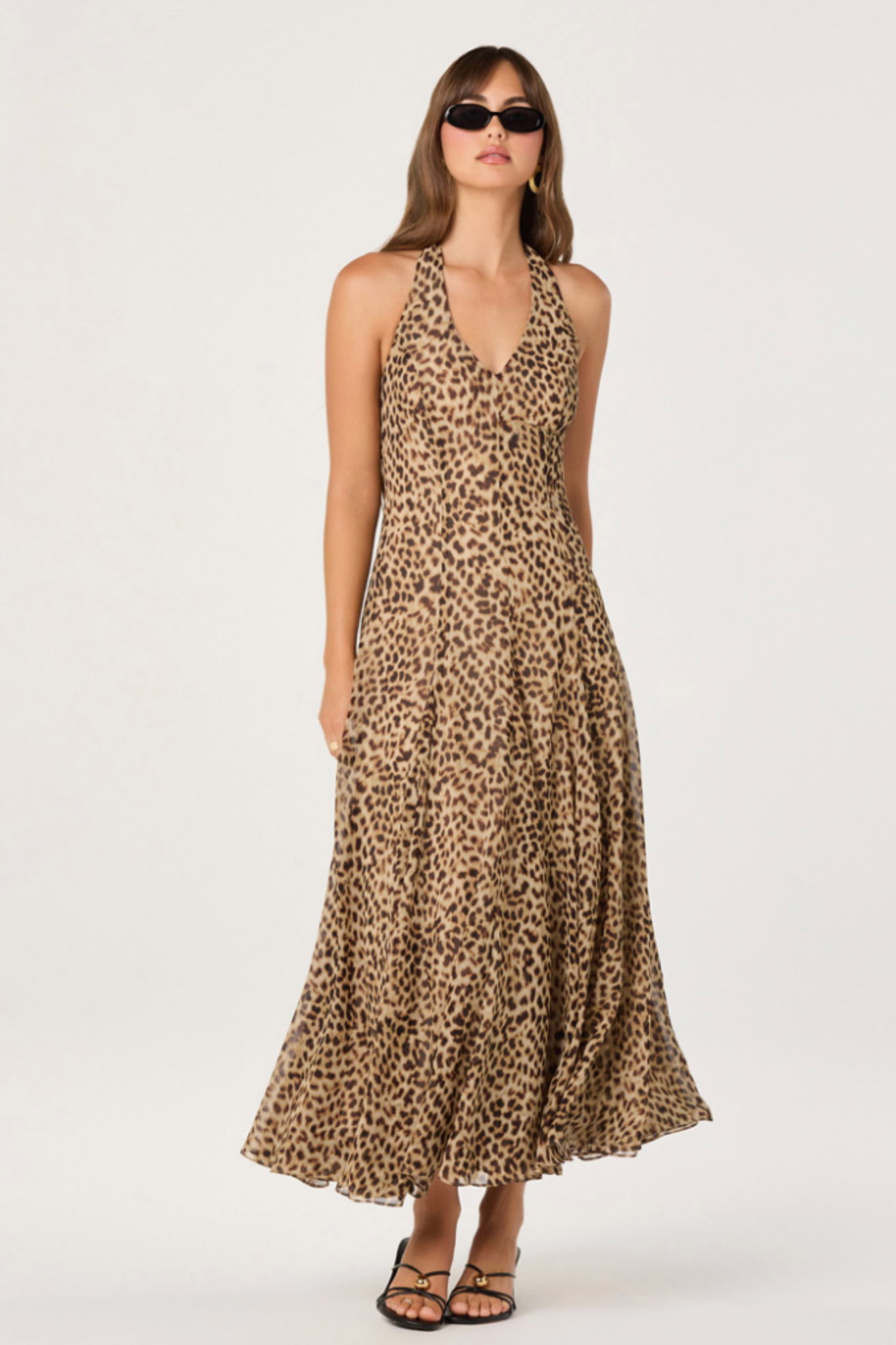 ASTR The Label | Myra V-Neck Halter Maxi Dress | Sweetest Stitch