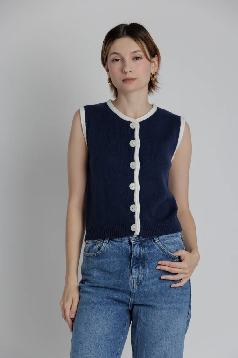 Aureum | Clara Knit Button Front Top | Sweetest Stitch Boutique RVA