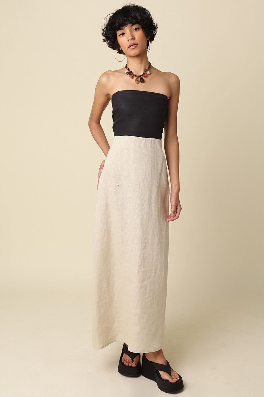 Olivaceous | Aspyn Strapless Maxi Dress | Sweetest Stitch Boutique