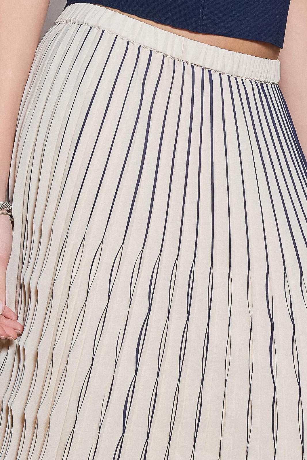 Current Air | Janice Pleated Midi Skirt | Sweetest Stitch Boutique RVA