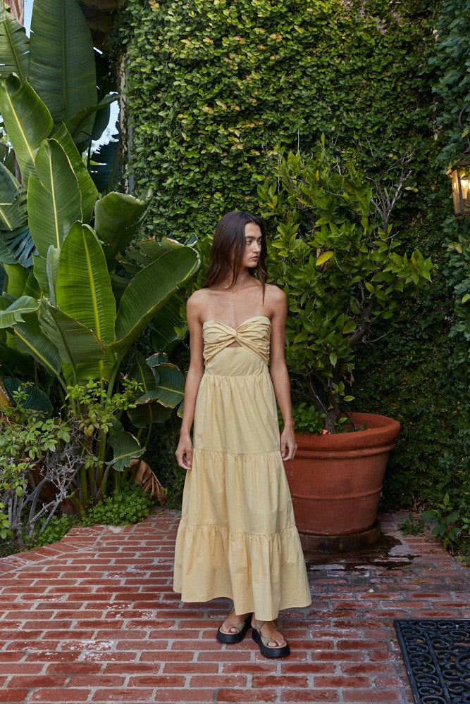 By Together | Crystal Strapless Midi Dress | Sweetest Stitch Boutique