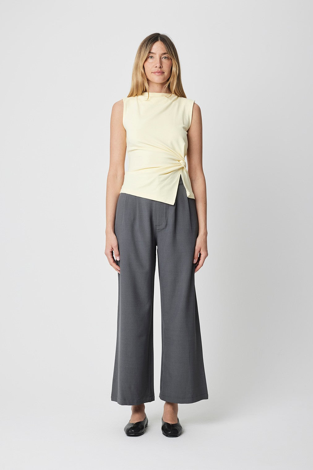 Mod Ref | Josephine Sleeveless Twist Front Top | Sweetest Stitch RVA