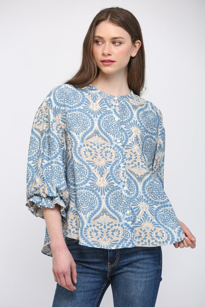 Fate | Susie Button Down Top | Sweetest Stitch Boutique Richmond VA