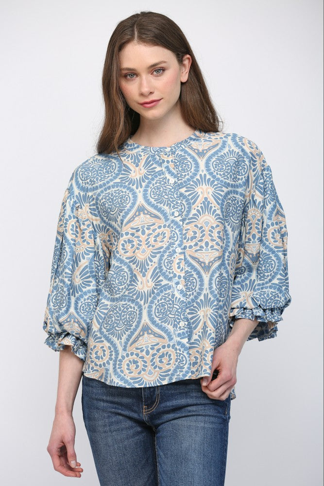 Fate | Susie Button Down Top | Sweetest Stitch Boutique Richmond VA