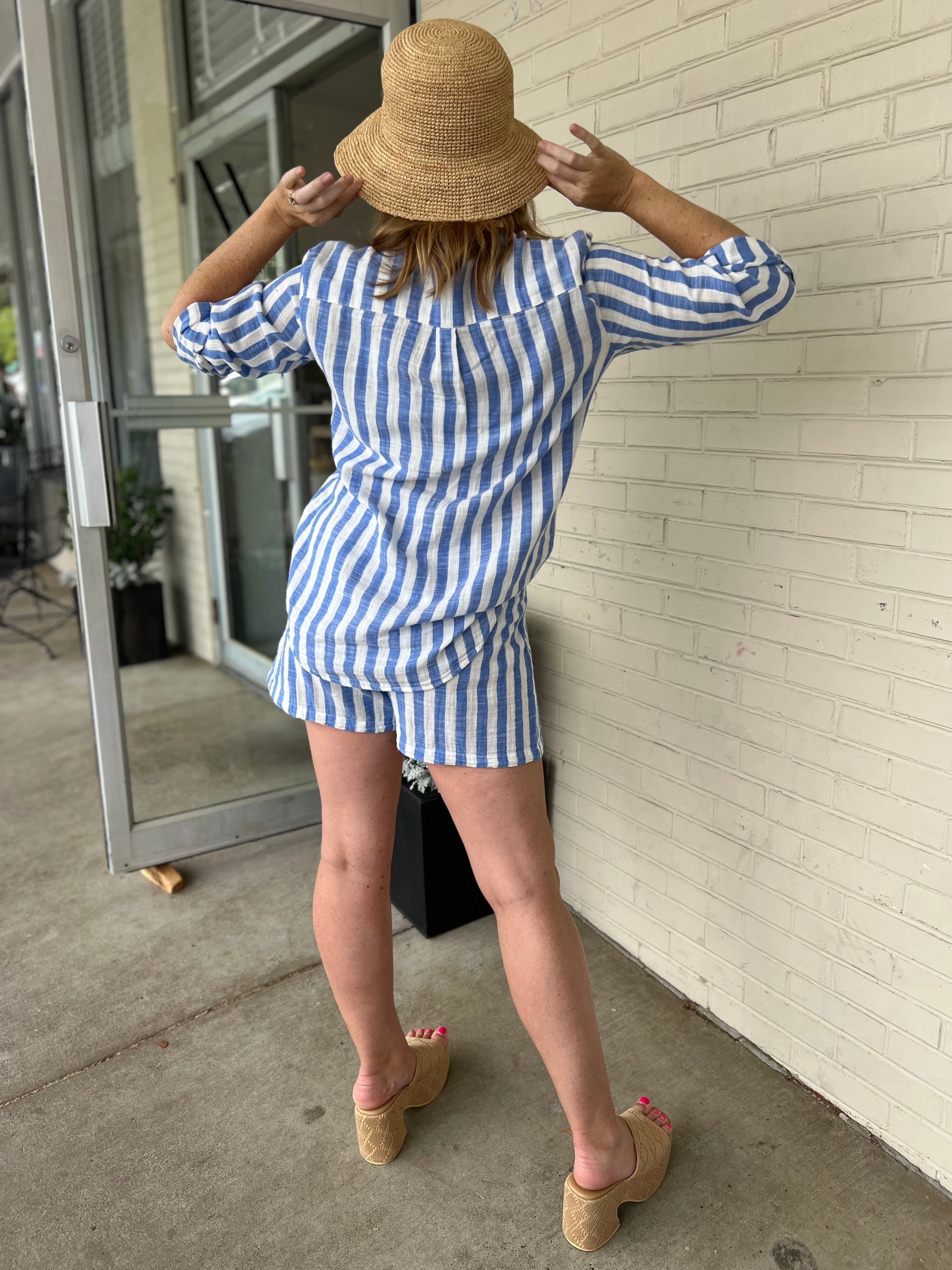 Z Supply | Saturdays Stripe Shirt | Sweetest Stitch Boutique Richmond