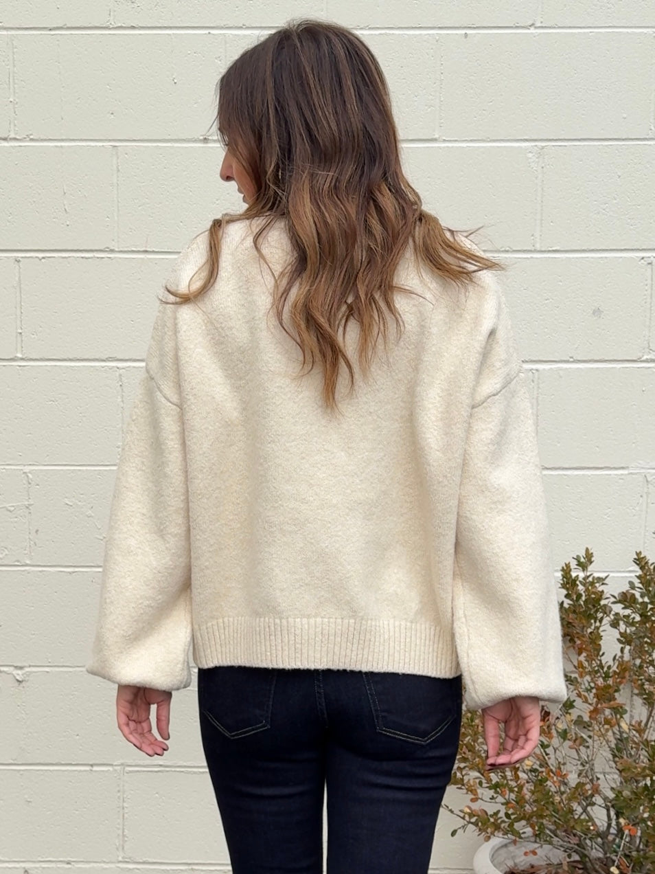 Crescent | Rosalia Balloon Sleeve Sweater | Sweetest Stitch Boutique