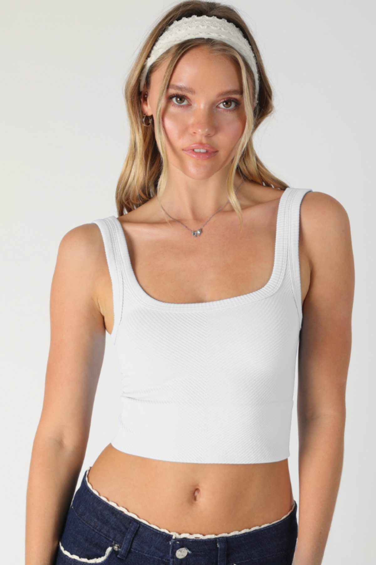 Nikibiki | Chevron Ribbed Crop Top | Sweetest Stitch Boutique RVA