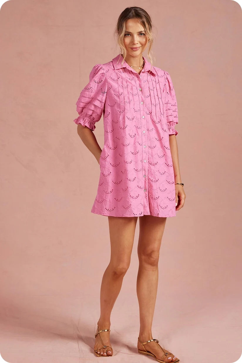 Strut & Bolt | Ciara Eyelet Mini Dress | Sweetest Stitch Boutique RVA