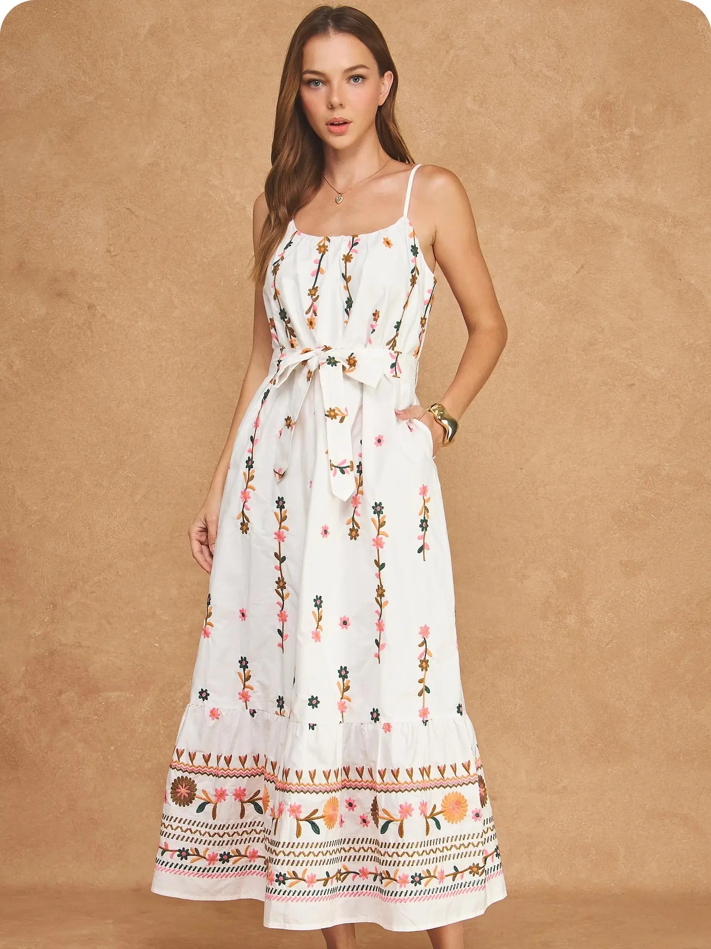 Strut & Bolt | Owen Embroidered Maxi Dress | Sweetest Stitch Boutique