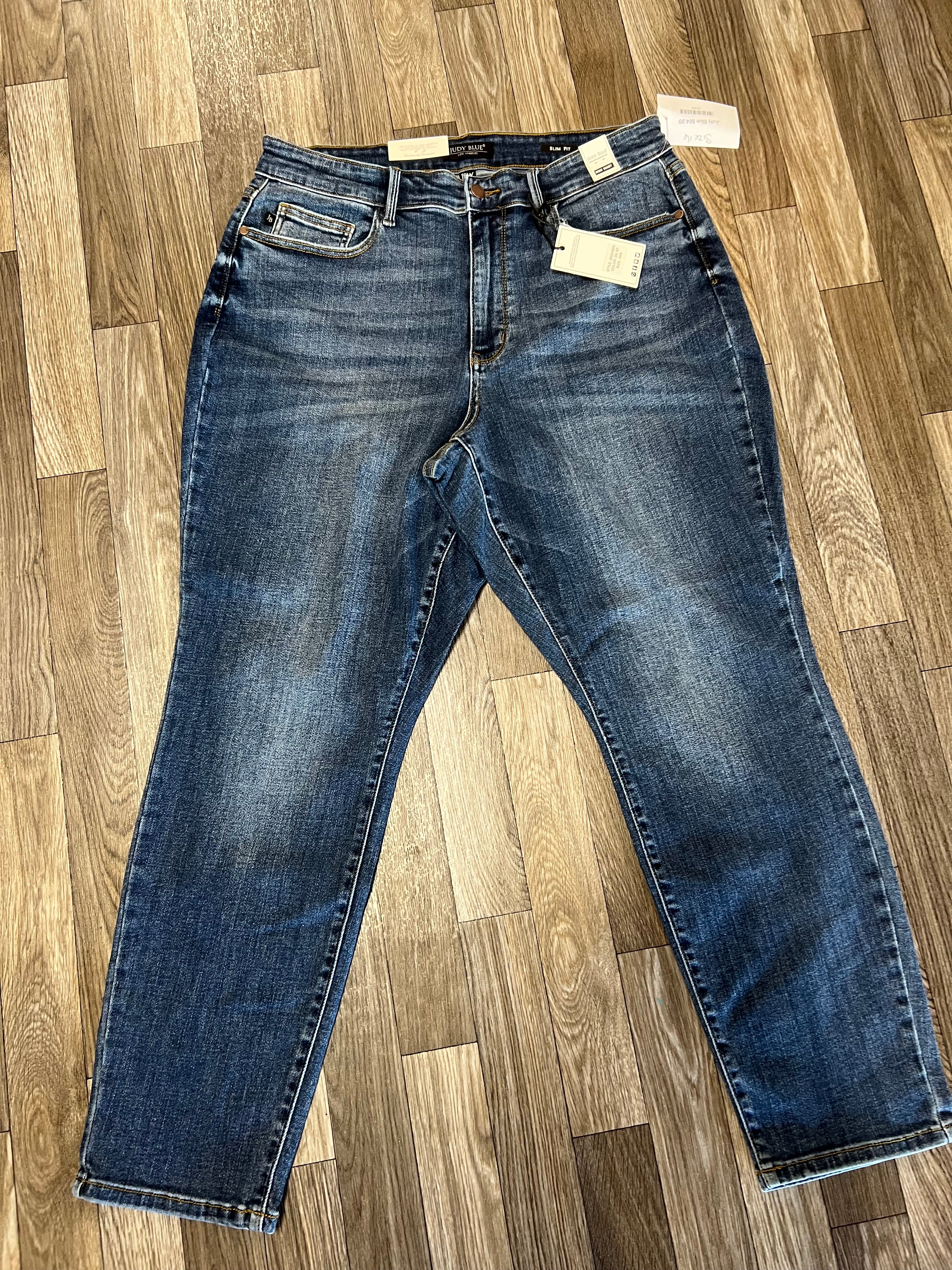 Judy Blue High Waist Slim Fit Dark Wash Denim Jeans - Athena's Fashion Boutique