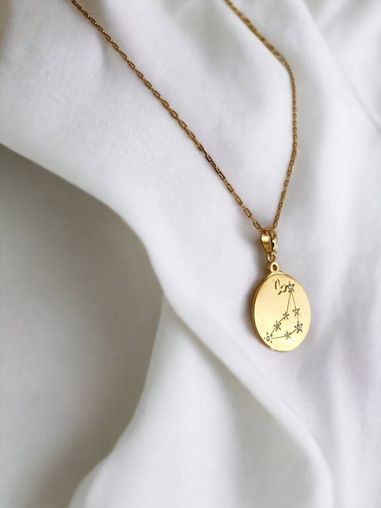 Gold Zodiac Capricorn Constellation Necklace