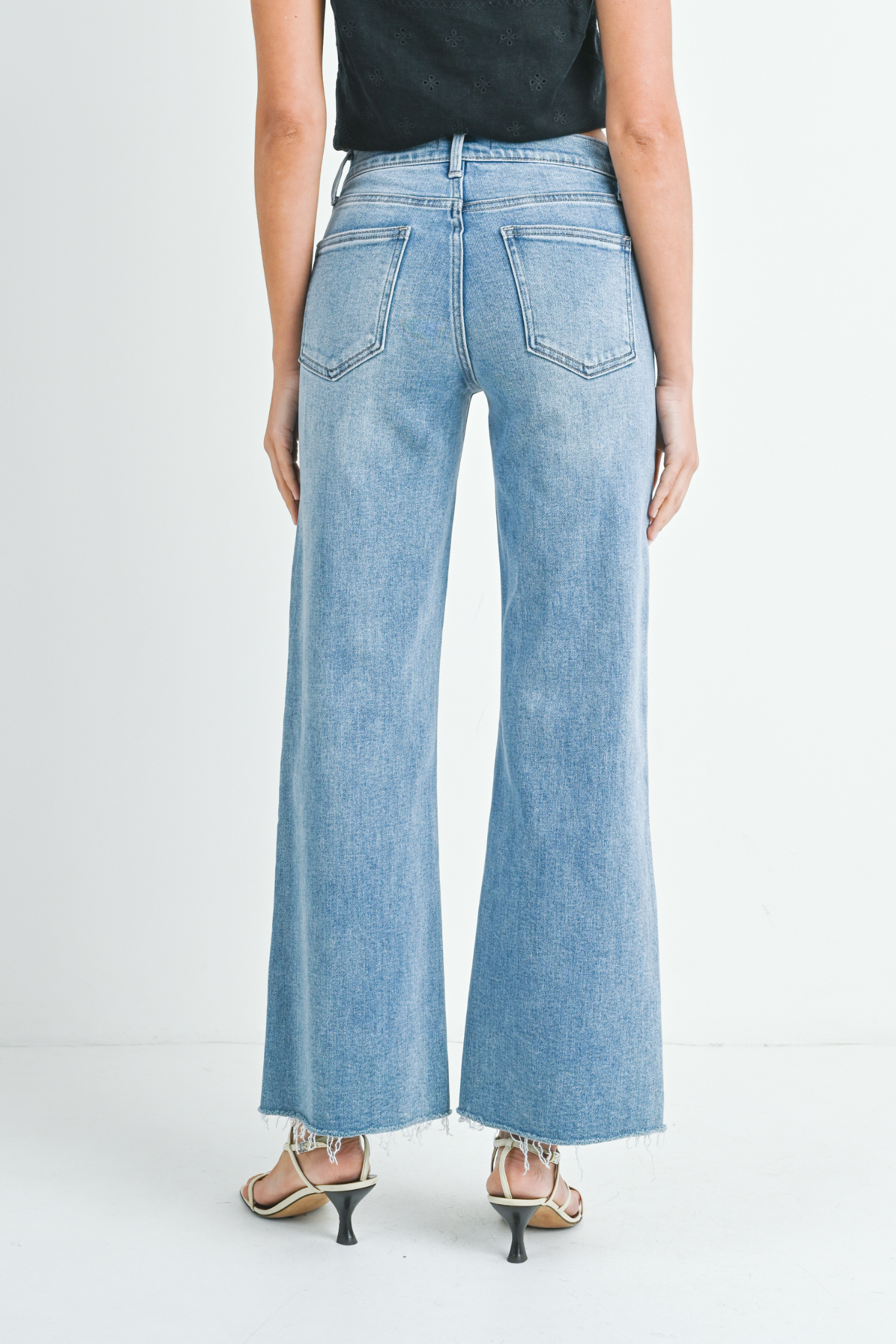 Just Black Denim | Giselle Wide Leg Jeans | Sweetest Stitch Boutique