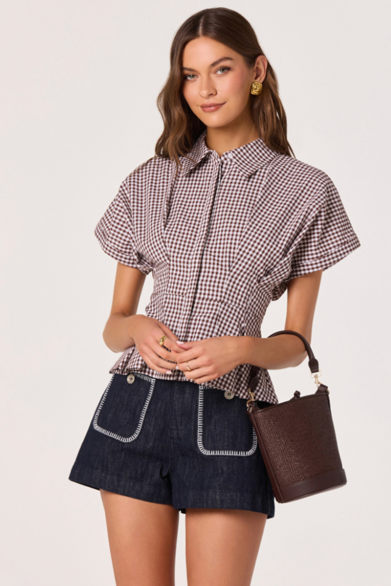ASTR The Label | Bobbie Patch Pocket Denim Shorts | Sweetest Stitch