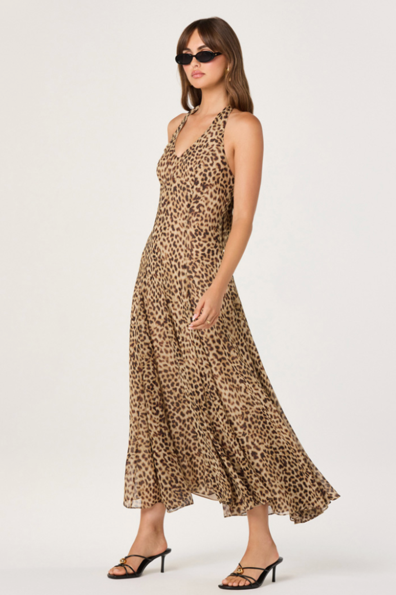 ASTR The Label | Myra V-Neck Halter Maxi Dress | Sweetest Stitch