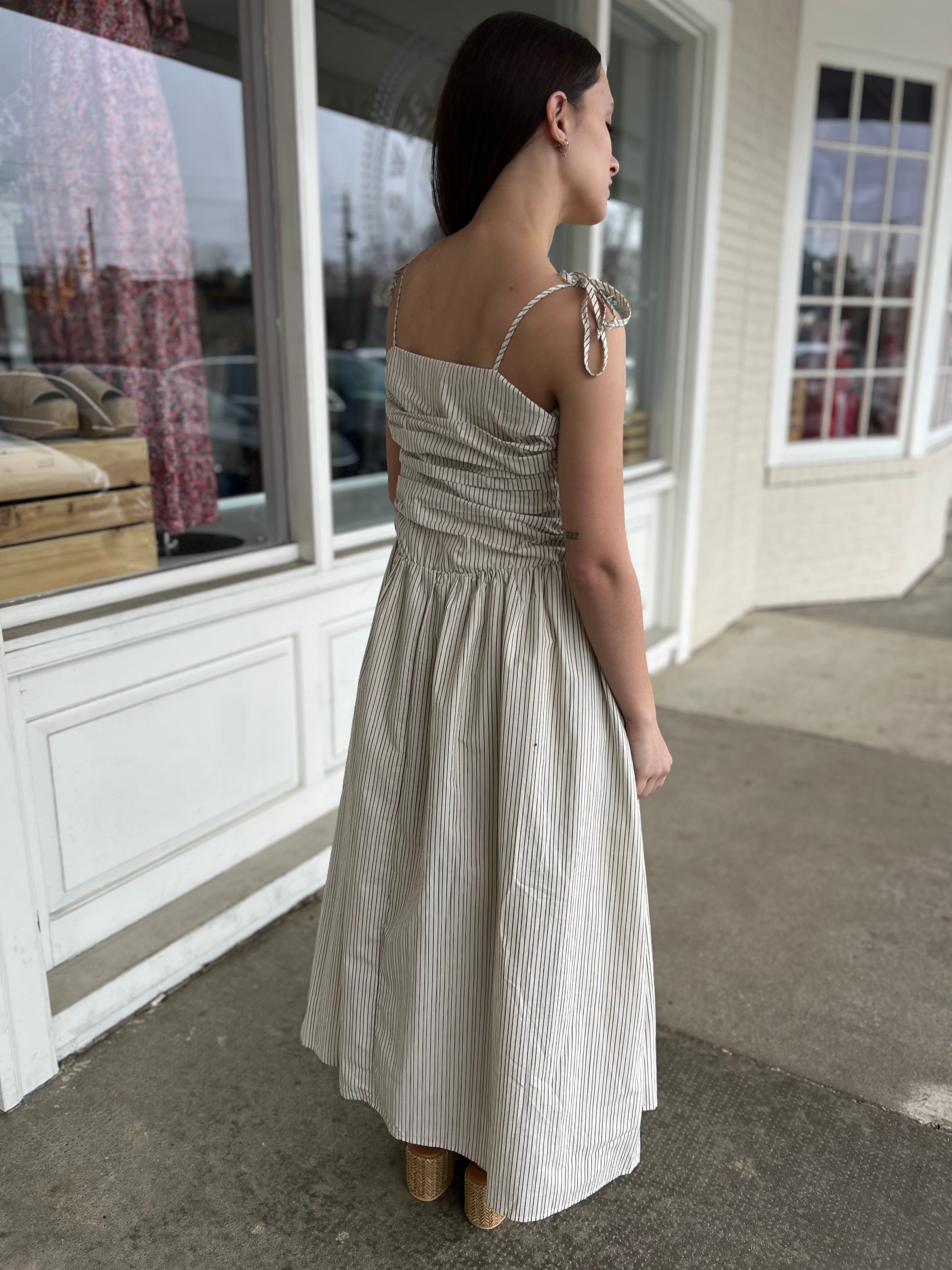 Miou Muse | Striped Sleeveless Midi Dress | Sweetest Stitch