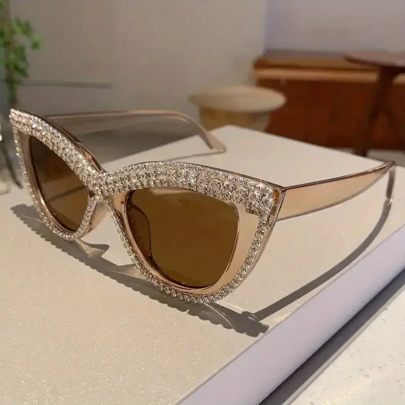 Rhinestone Frame Designer Glasses - Yayas Glam & Gift Shop