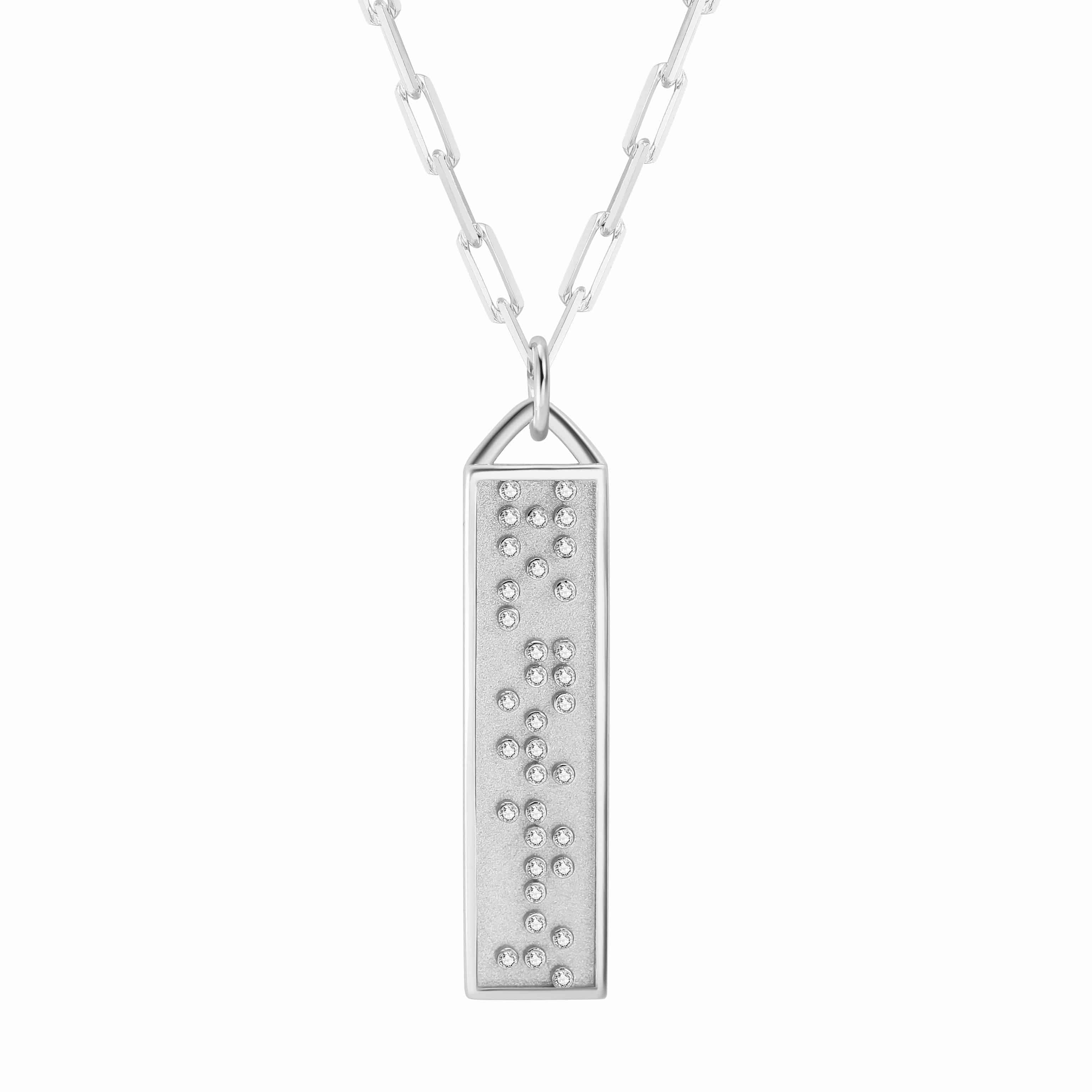 Touchstone You Got This Bar Necklace Silver