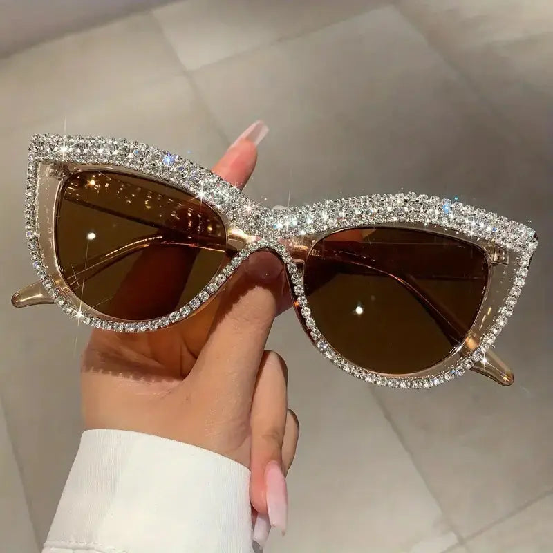 Rhinestone Frame Designer Glasses - Yayas Glam & Gift Shop
