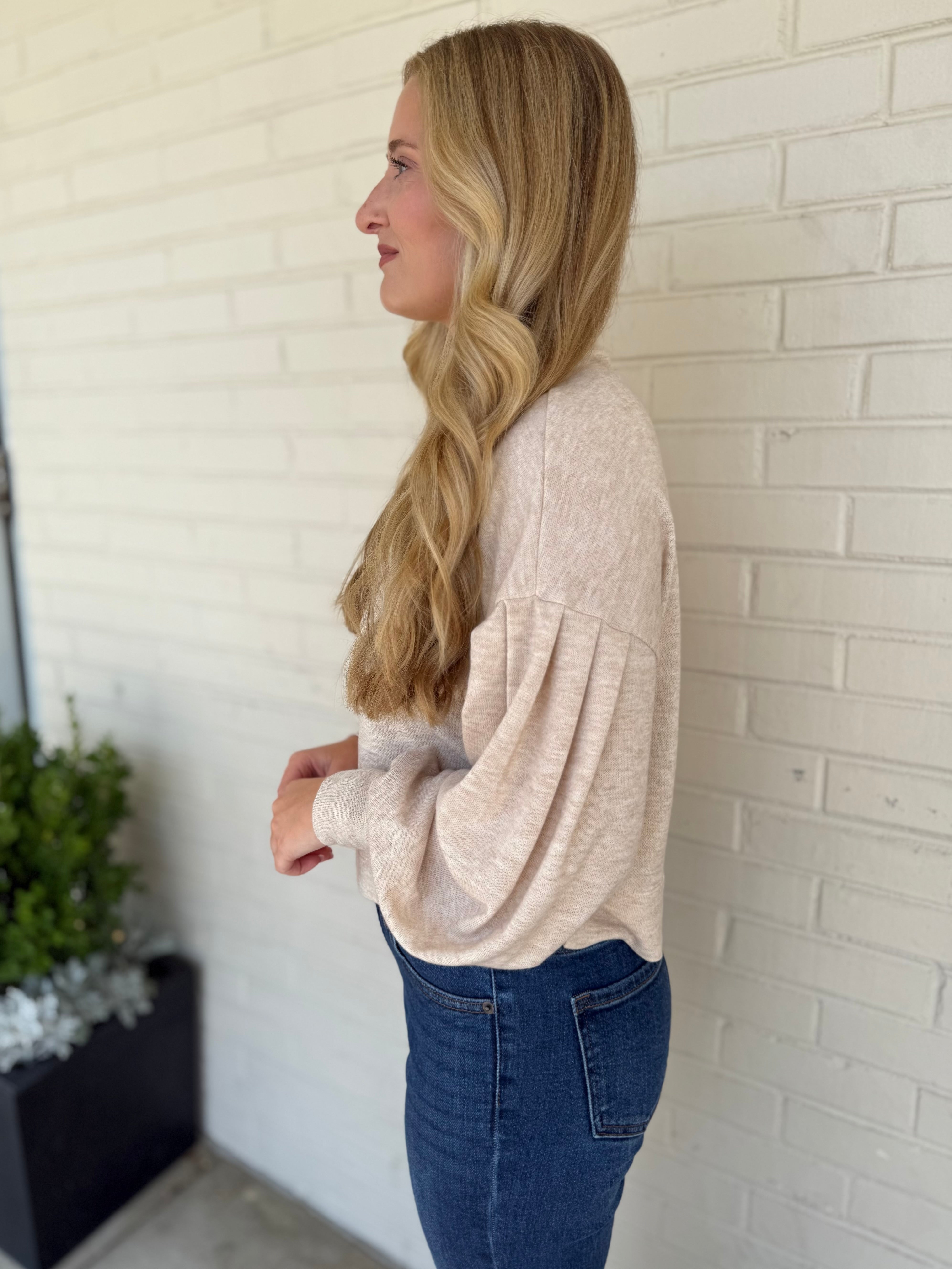 Entro | Audrey Balloon Sleeve Top | Sweetest Stitch Boutique
