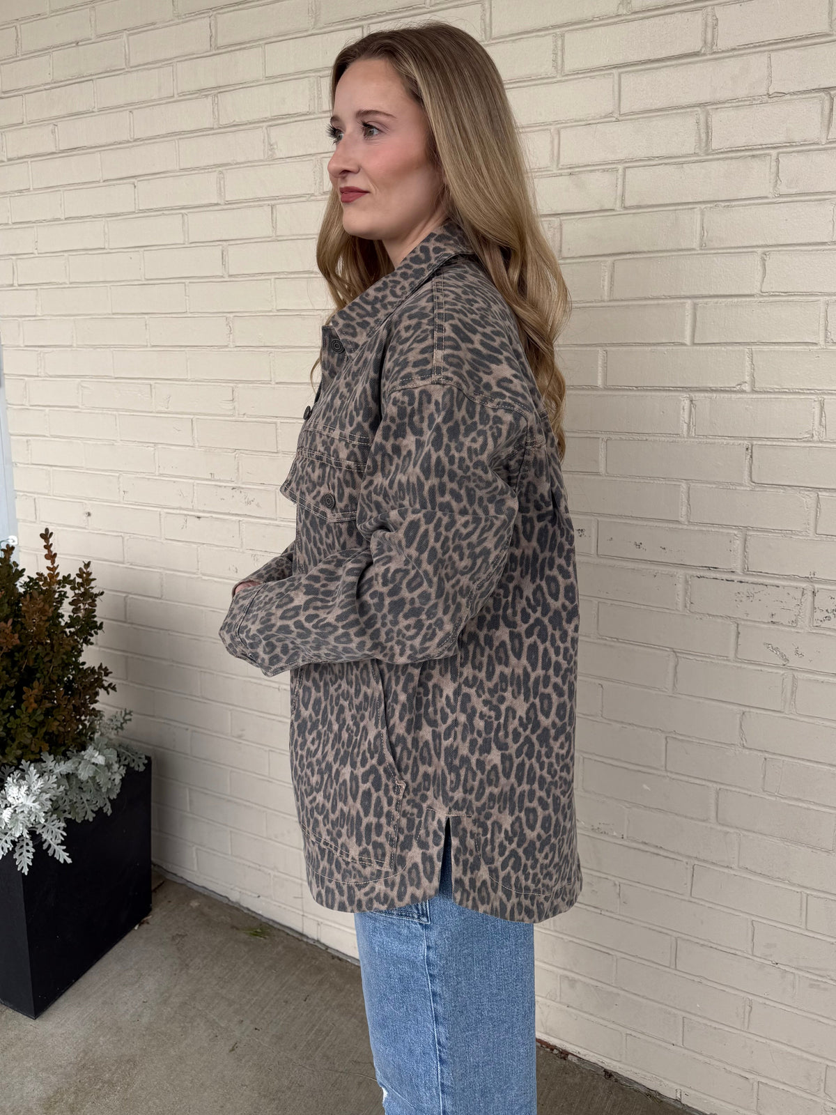 Hidden | Chrissy Leopard Button Up Jacket | Sweetest Stitch
