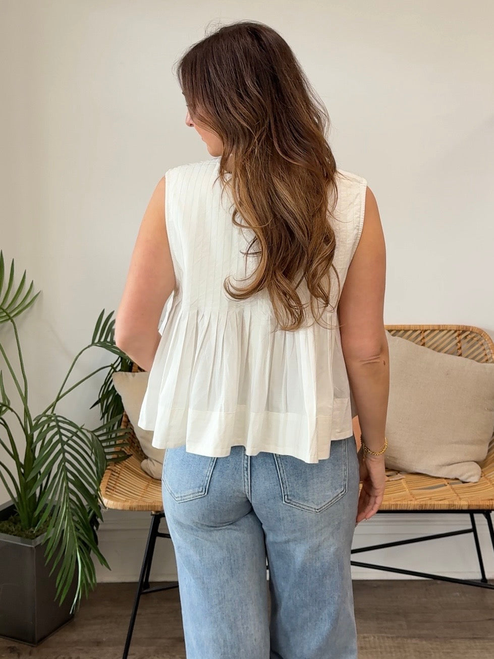 THML | Macie Sleeveless Babydoll Top | Sweetest Stitch Boutique RVA