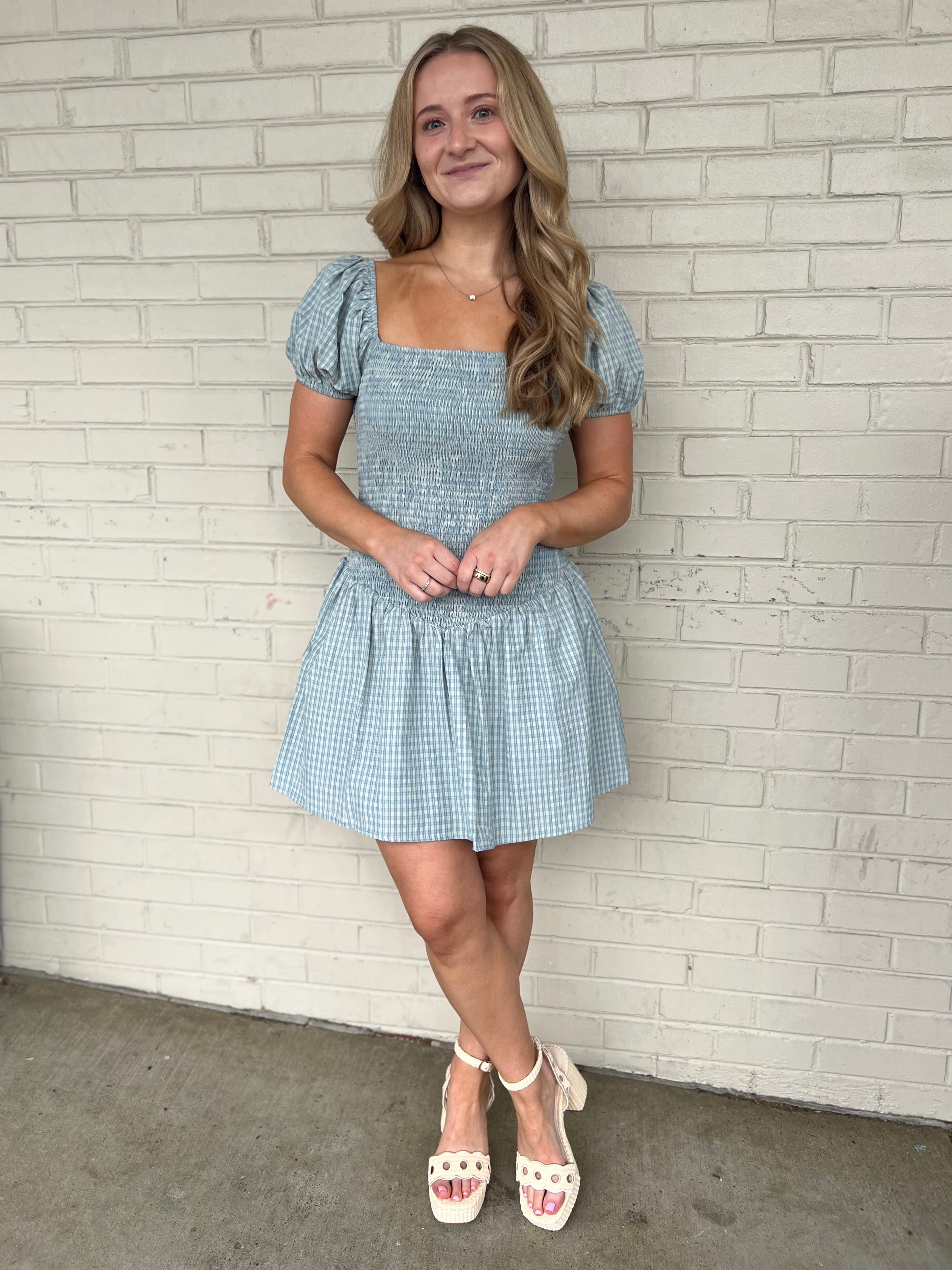 Le Lis | Kimber Puff Sleeve Smocked Mini Dress | Sweetest Stitch