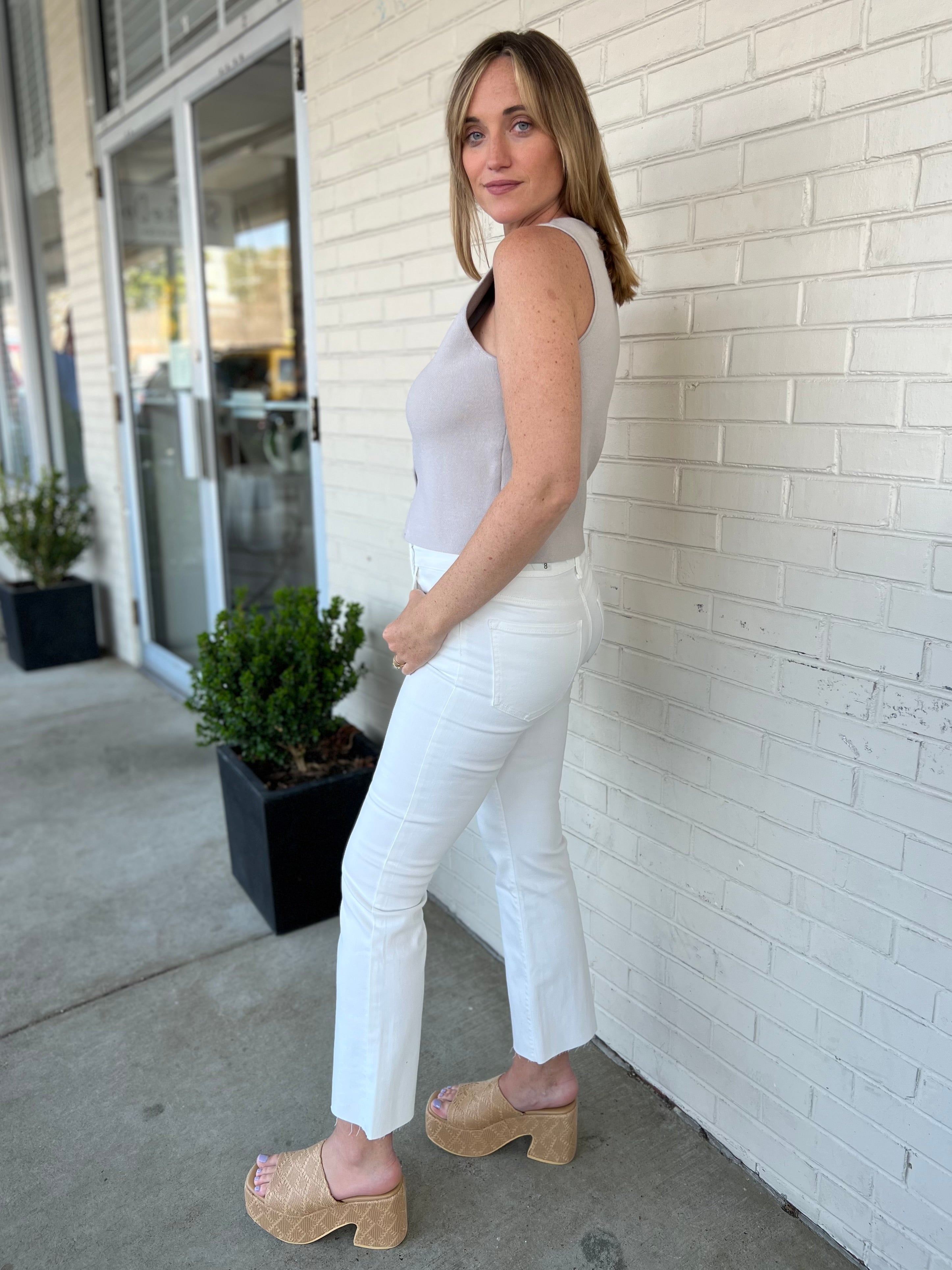 Just Black Denim | Cropped Flare Jeans | Sweetest Stitch