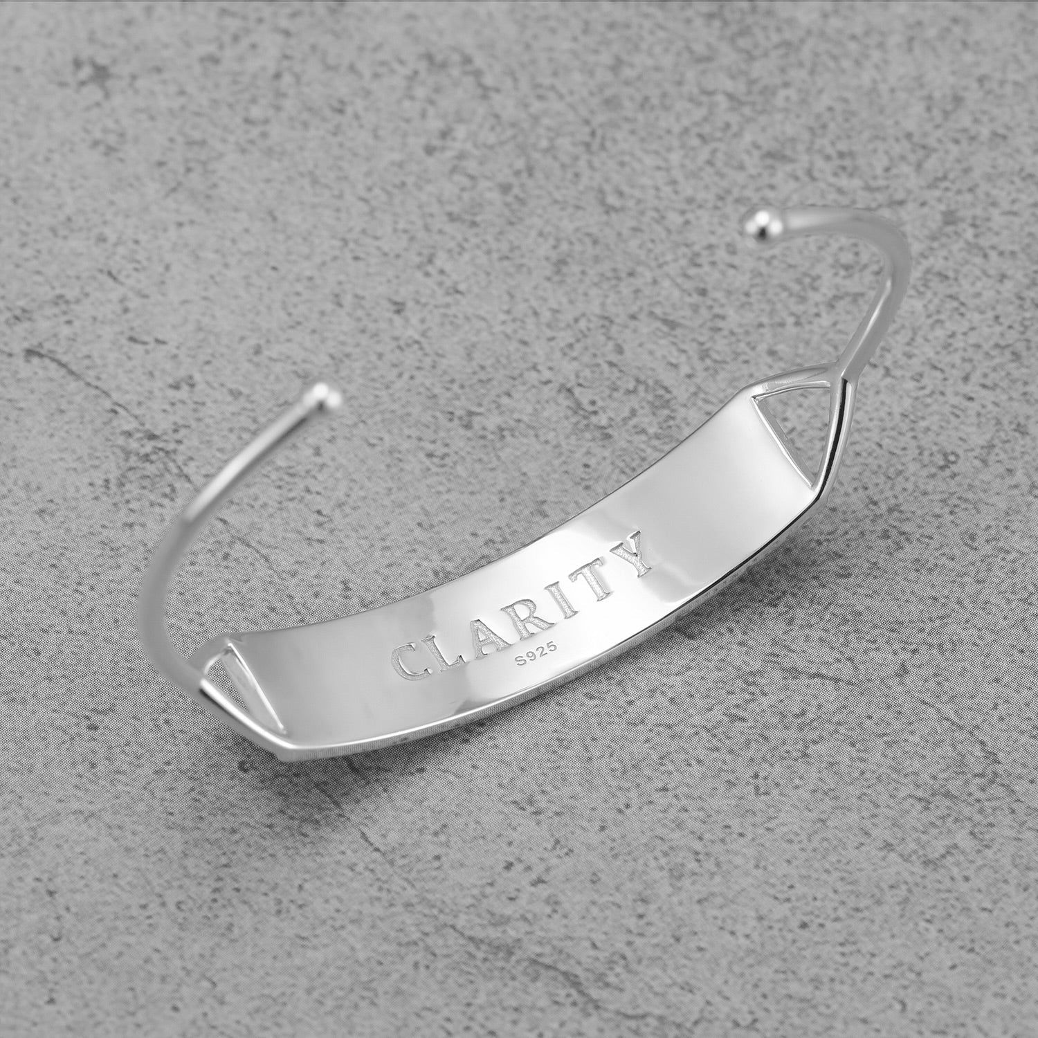 Touchstone 'Clarity' Cuff Silver