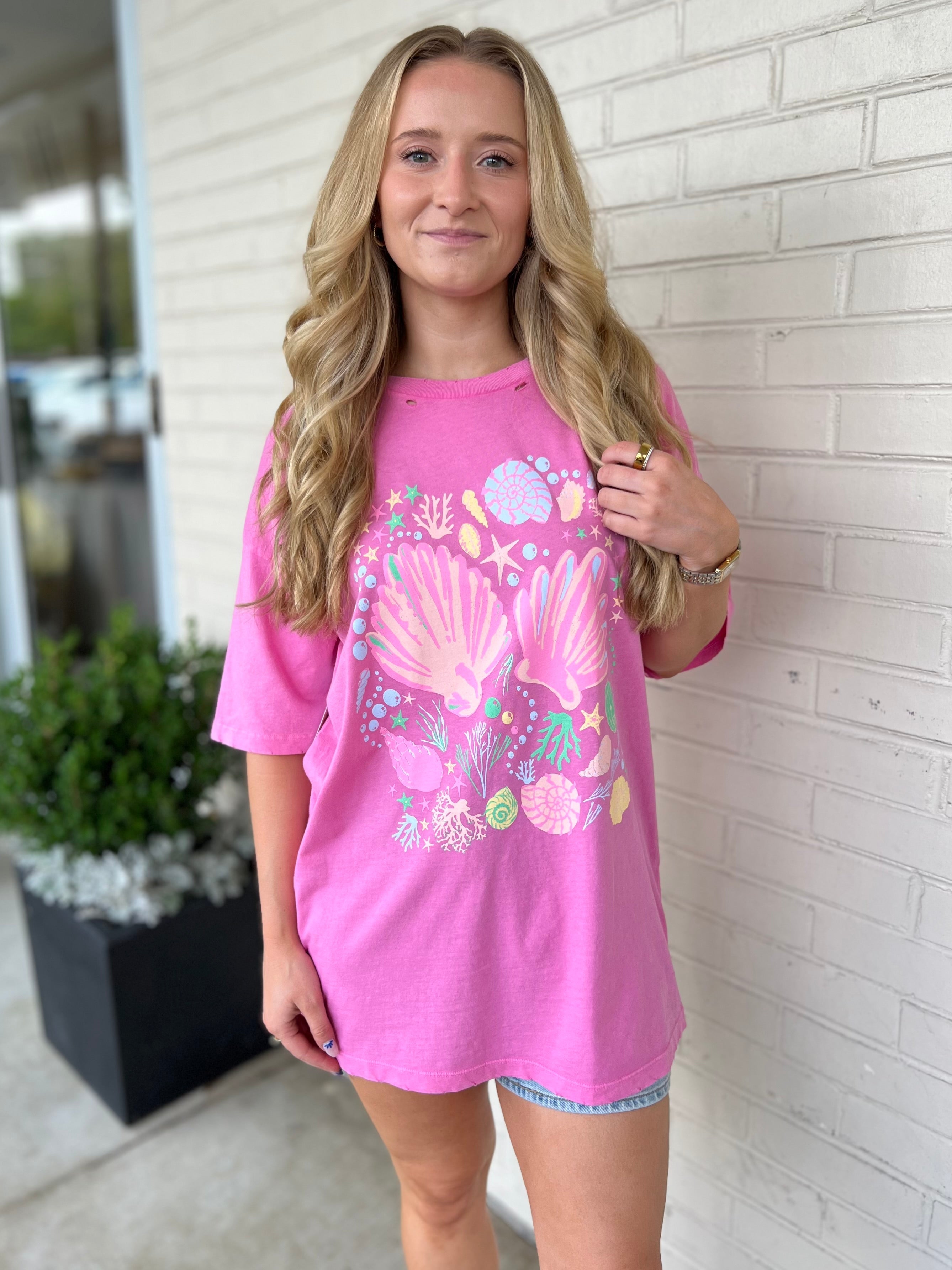 Promesa | Seashell Short Sleeve Graphic Tee | Sweetest Stitch