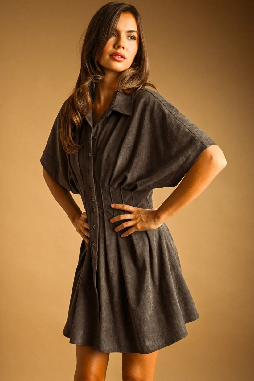 Miou Muse | Brooke Pleated Mini Dress | Sweetest Stitch Boutique RVA